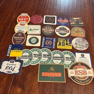 Assorted Beer Coasters Collection set of 25